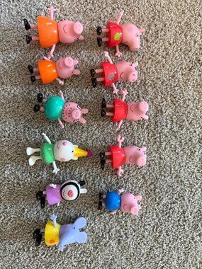 11 peppa pig characters - bundle